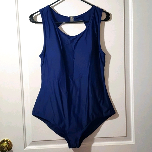 Basic Editions Other - Basic Editions Womans Blue One Piece Bathing Suit